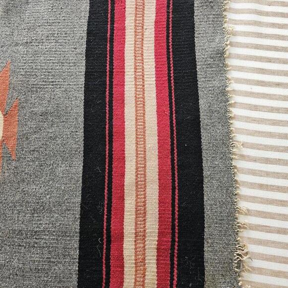 Vintage Antique Native American Handwoven Tapestry Wall Hanging Runner 55"x18" - Picture 10 of 15